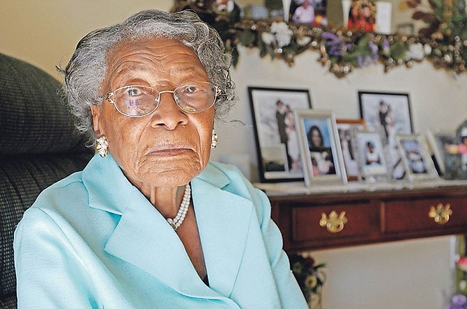 Recy Taylor, 91, is seen her home in Winter Haven, Florida. (AP Photo/Phelan M Ebenhack, File)

