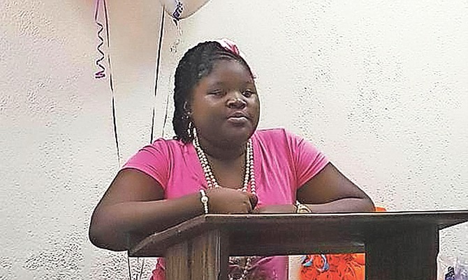 Jamaeja Evans, 11, hosts her “Princess Pamper Party”.