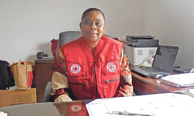 Stephanie Barr, administrator at the Grand Bahama Red Cross Centre in Freeport. Photo: Denise Maycock/Tribune Staff