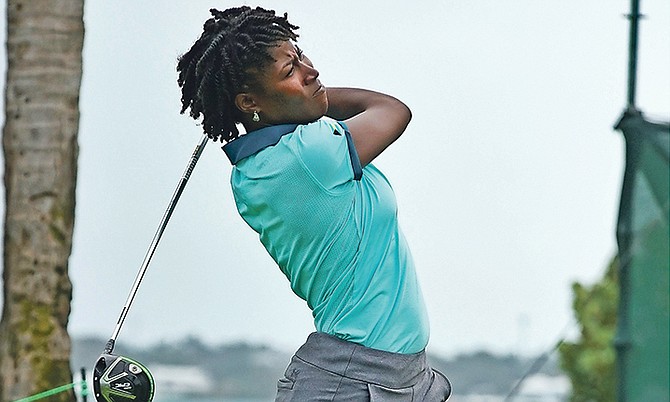 Bahamian Golfer Georgette Rolle. Photo: Terrel W. Carey/Tribune Staff

