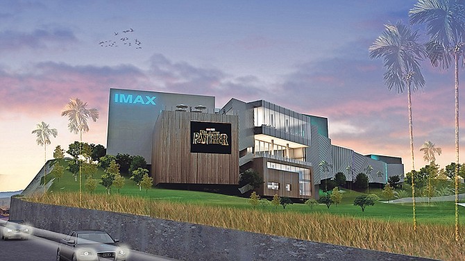 Concept artwork for the new IMAX cinema showing a poster for the Black Panther movie from Marvel - due to arrive at rival Galleria’s screens on February 16. But now the word is that the site will have a soft opening in April. 