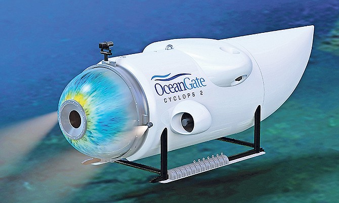 An artist's impression of one of the OceanGate submersibles.