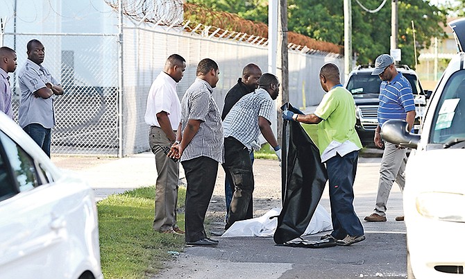 The scene of the August 15, 2015, police-involved shooting, in which Jeffrey Smith and John Aristotle were killed. 