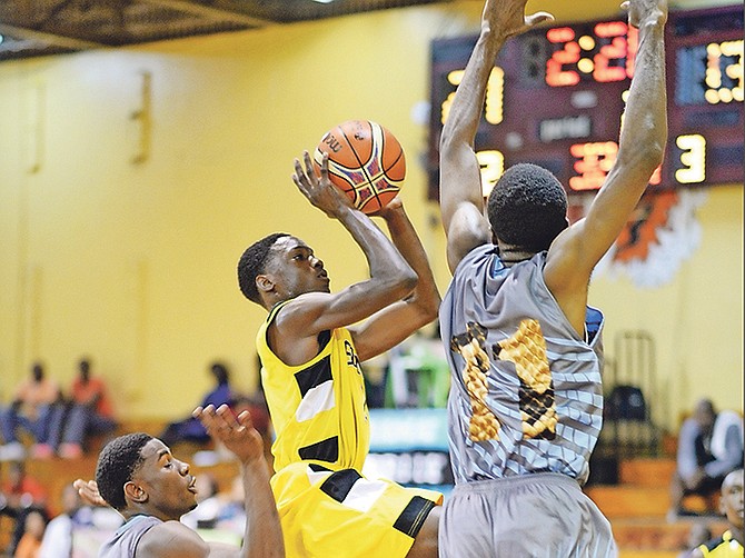 The CI Gibson Rattlers in action against the Temple Christian Suns. Photo: Shawn Hanna/Tribune staff