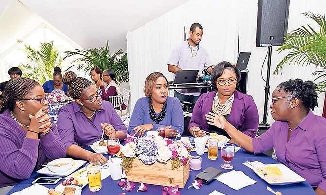 Professional women had a chance to share their unique points of view during Bahamas First’s power breakfast.