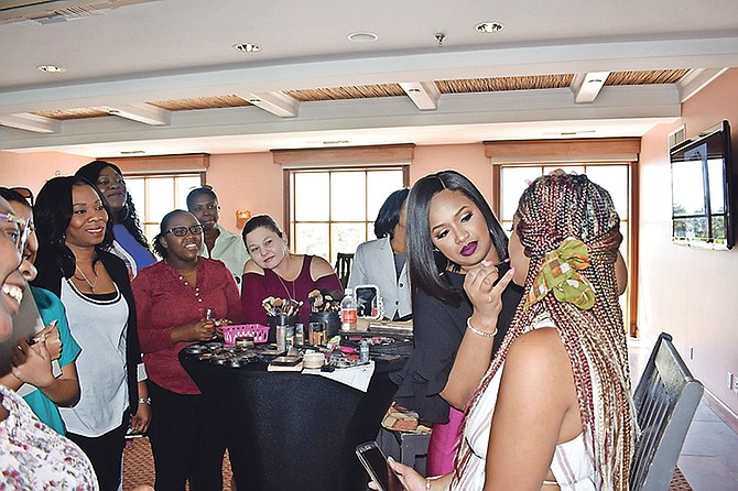 One lucky lady was given the opportunity to be a canvas for Lucy Lu Beauty’s lead makeup artist Lucena Sawyer.