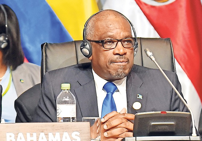 PRIME Minister Dr Hubert Minnis at the VIII Summit of the Americas at the Lima Convention Convention Centre in Lima, Peru. Photo: Yontalay Bowe

 