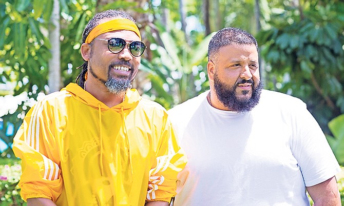 Machel Montano and DJ Khaled. Photo: Donavan McIntosh