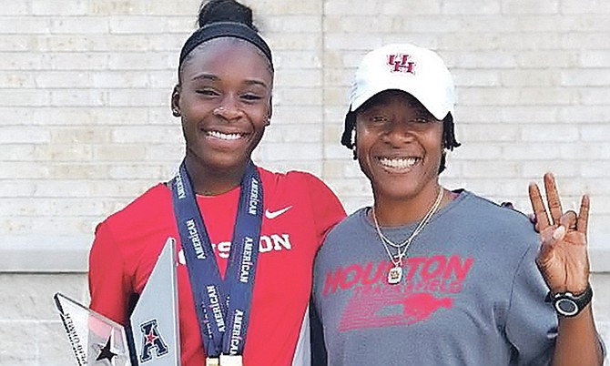 Brianne Bethel with 'Golden Girl' Debbie Ferguson-Mckenzie.