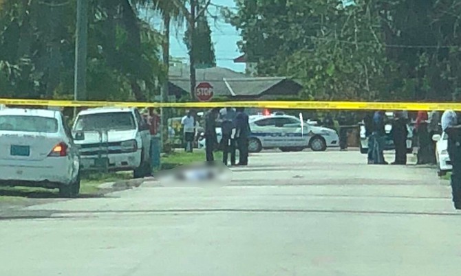 The scene of the shooting in South Beach.