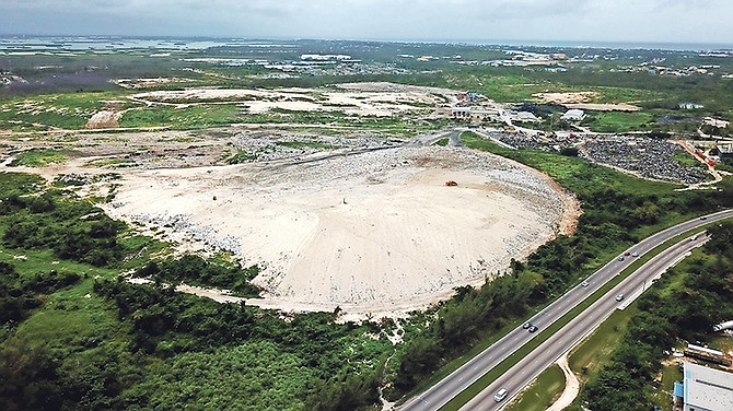 An aerial view of the dump near Milo Butler Highway.

Photo: Terrel W. Carey/Tribune Staff

 