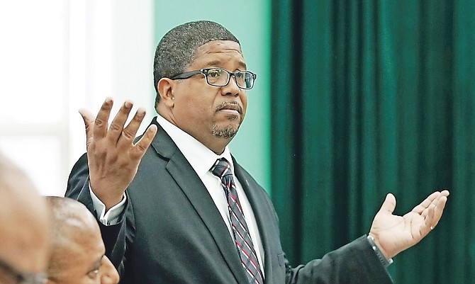 Deputy Prime Minister Peter Turnquest pictured during the Budget debate. Photo: Terrel W. Carey/Tribune Staff