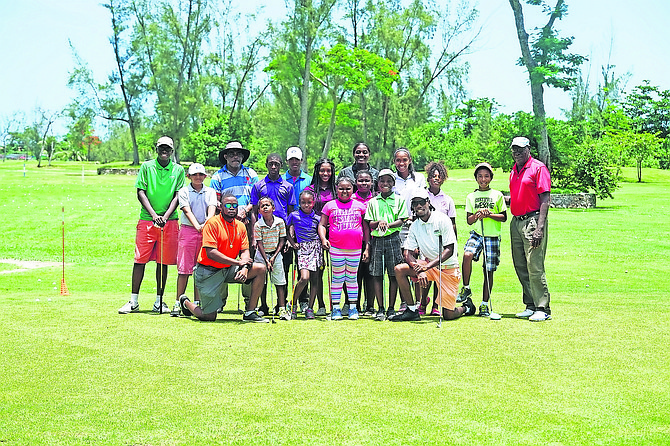 YOUNGSTERS take part in Fourteen Clubs Golf Academy’s junior golf training camp in the Bahamas Golf Federation’s driving range at the Baillou Hills Sporting Complex.

Photo: Terrel W Carey/Tribune Staff

