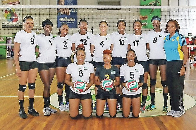 TEAM Bahamas at the Caribbean Zonal Volleyball Association Women’s Championship in Paramaribo, Suriname.