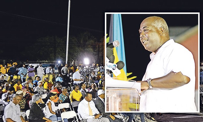 Opposition Leader Philip "Brave" Davis speaks at the PLP rally.
Photos: Shawn Hanna/Tribune staff