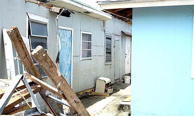 A shanty town off Carmichael Road. Photo: Terrel W Carey/Tribune staff