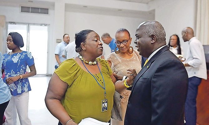 PLP leader and leader of the Opposition Philip ‘Brave’ Davis pictured during the gathering on Saturday. Photo: Shawn Hanna/Tribune Staff