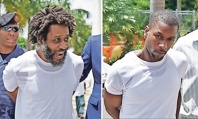 FROM LEFT: Fred Lifaite, 45, and Mario Taylor, 36, outside court.

Photos: Terrel W. Carey/Tribune staff