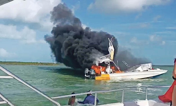 The boat fire in June last year.