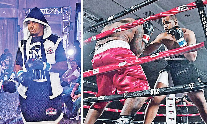 AMRON Sands squares off with American journeyman Francois Russell during Friday Night Brawl in Tampa, Florida. Photos by EGO Photography