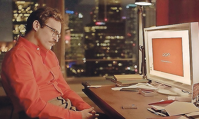 Joaquin Phoenix in the movie Her.