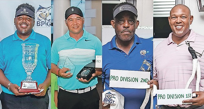 BPGT players from left to right are David Harris, Lemon Gorospe, Greg Maycock and Keno Turnquest.