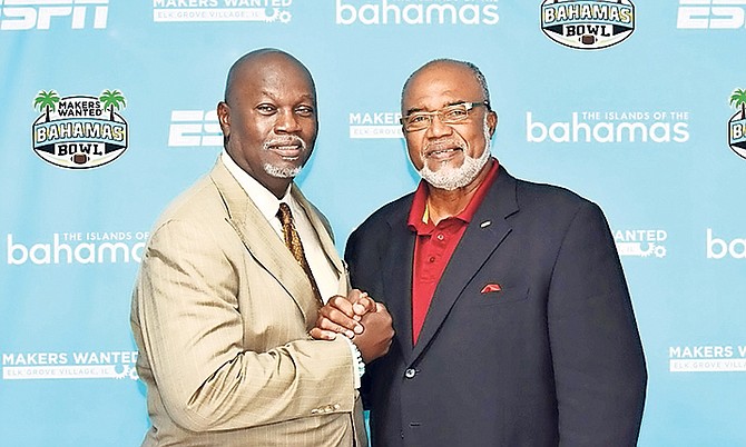 Former NFL player Ed Smith (left) and Allan Ingraham remain close friends. Photo: Kemuel Stubbs