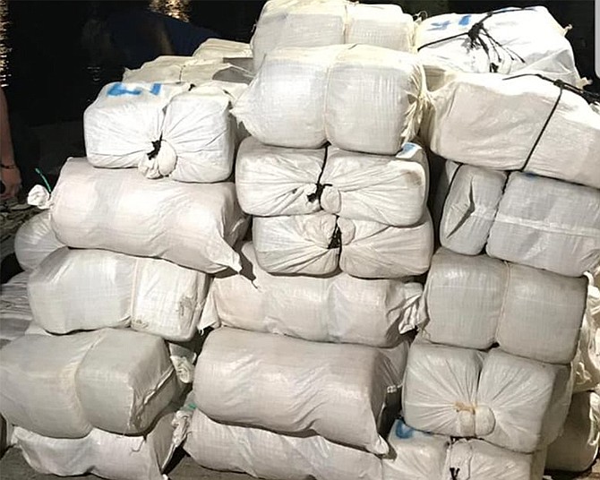 Eighty-four crocus bags, with a weight of 3.85lbs and an estimated street value of $3,850,000 were recovered.