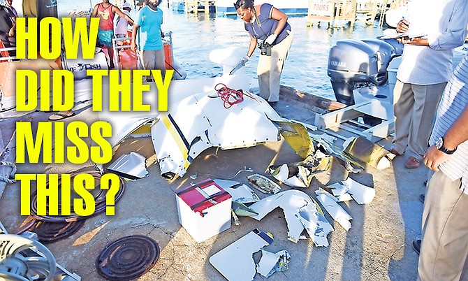 Volunteers organised by Gina Knowles took only 40 minutes to find parts of the plane that was being flown by missing pilot Byron Ferguson. Photo: Shawn Hanna/Tribune staff