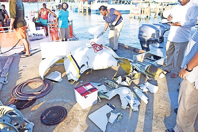 On Thursday, volunteers organised by Gina Knowles took only 40 minutes to find parts of the plane that was being flown by missing pilot Byron Ferguson. Photo: Shawn Hanna/Tribune staff