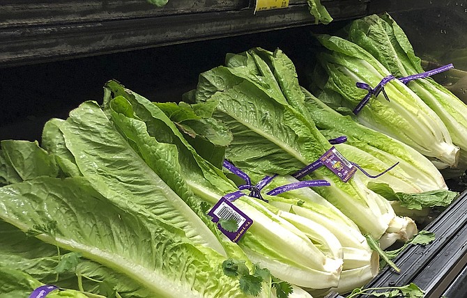 Lettuce on sale in the US. (AP)