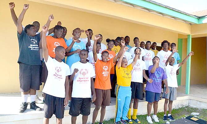 Athletes and unified partners at the World Games Training Camp held November 16-18.