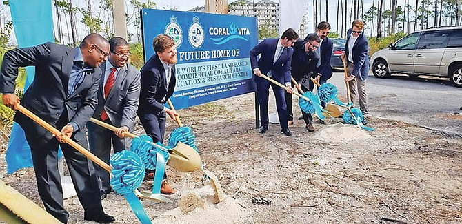The official groundbreaking for Coral Vita took place in East Grand Bahama.