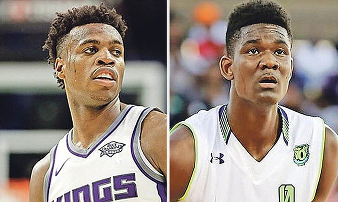 Buddy Hield and Deandre Ayton.