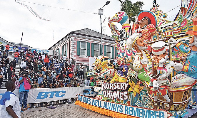 The Bahamas at its best. One Family in action at the Boxing Day Junkanoo. Photo: Shawn Hanna/Tribune Staff