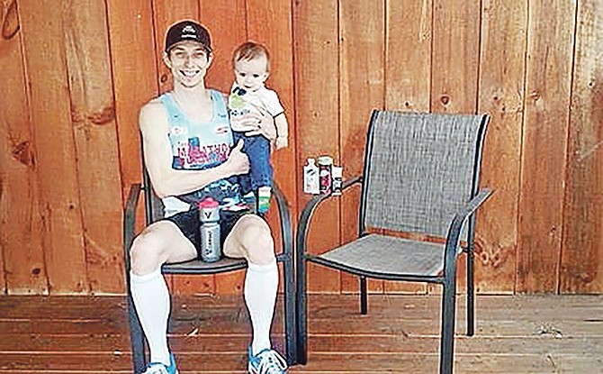Bryan Morseman with his son, Leeim.
