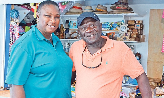 Maryann Rolle and her husband, Elvis.