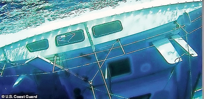 Escape hatches at the bottom of the catamaran were found wide open.