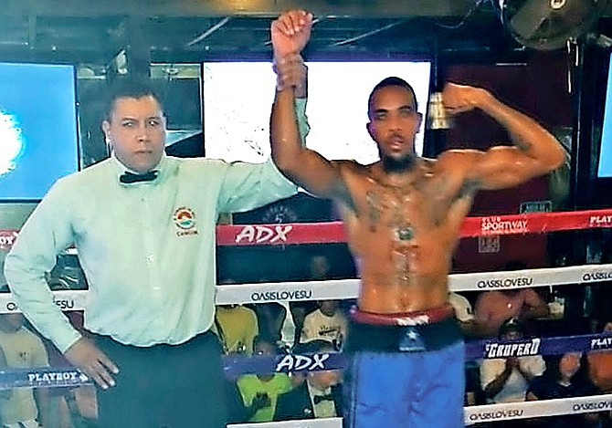 Rashield Williams at the end of his bout.