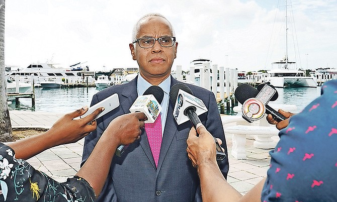 Minister of Tourism and Aviation Dionisio D'Aguilar. Photo: Terrel W. Carey Sr/Tribune Staff