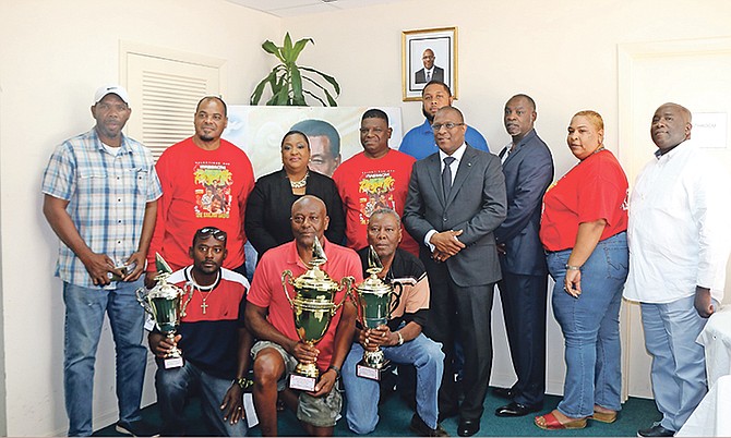 THE Ministry of Agriculture and Fisheries, the Johnson family and the organising committee yesterday presented the awards to the top three finishers in Sunday’s ‘Catch Me If You Can’ race in Montagu.
