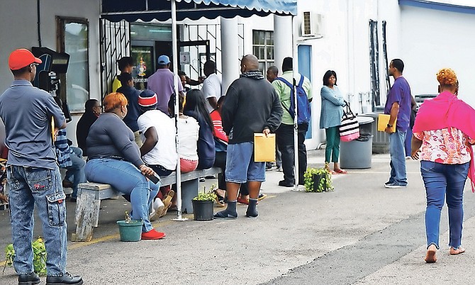 Outside the Passport Office. Photo: Terrel W. Carey Sr/Tribune Staff