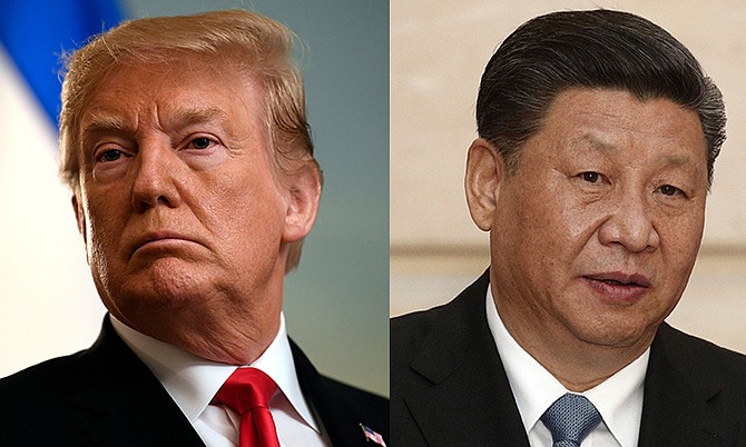 Presidents Trump and Xi Jinping.