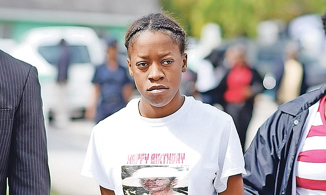 DAVANYA Lawes outside court in January, 2018.