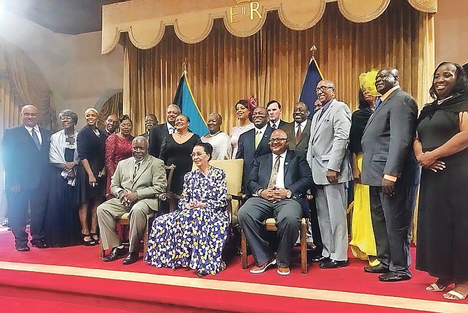 The ceremony at Government House.