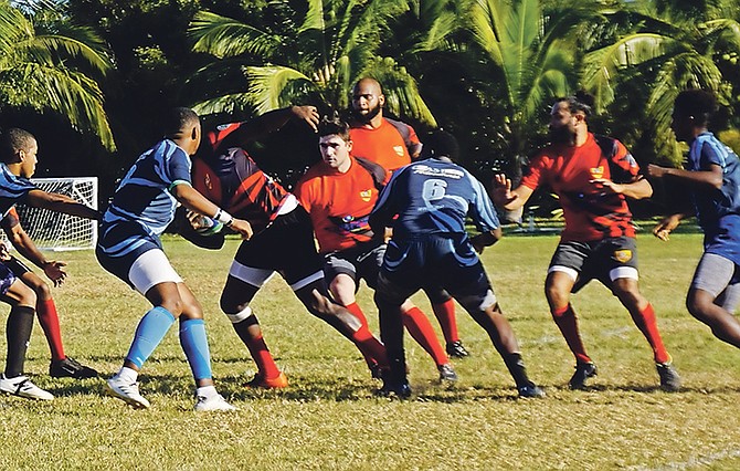 Baillou against Buccaneers in an earlier game – this weekend, one of these teams will be the new champion in the Heineken Bahamas Cup Final.