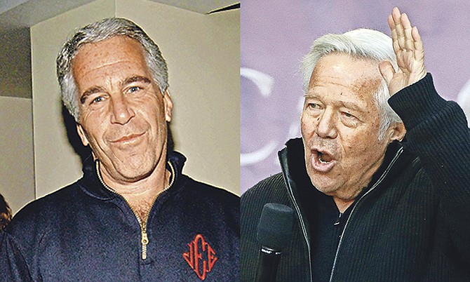 Politics and sex are at the heart of two recent Florida scandals. Left, Jeffrey Epstein and, right, Robert Kraft.