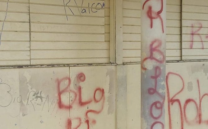 A photo from social media said to be of graffiti at SC McPherson.