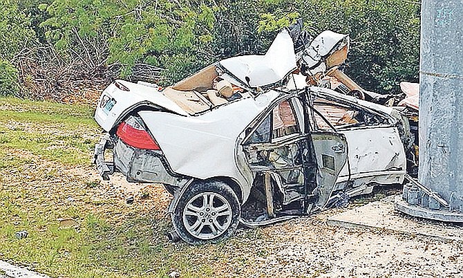 The scene of a fatal crash last Thursday.