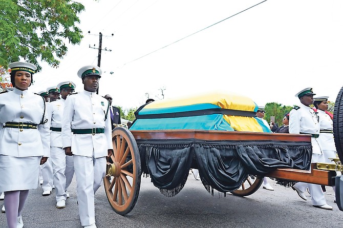 Royal Bahamas Defence Force Petty Officer Percival Philip Perpall’s military funeral.
Photos: Terrel W Carey Sr/Tribune Staff